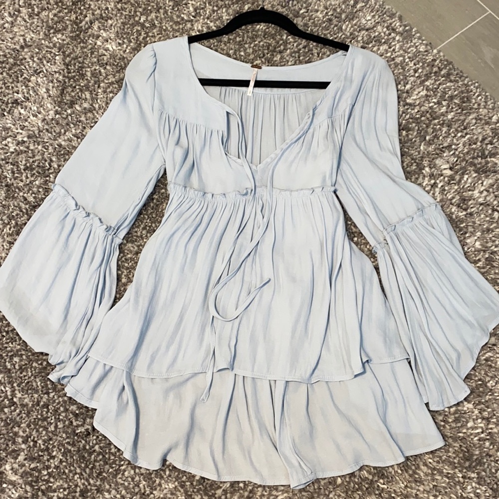 Free People woman’s Sz S 3/4 sleeve tunic top